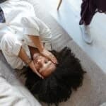 woman lying on couch representing adjustment disorder